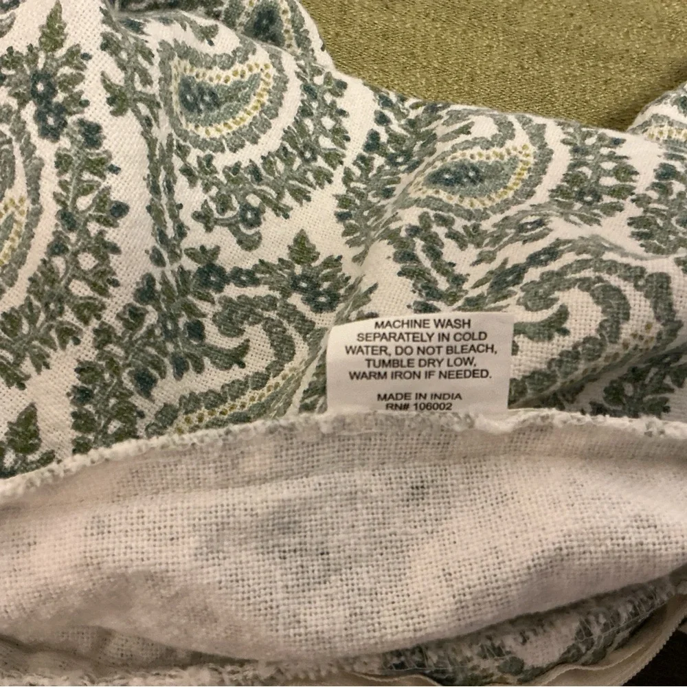Pottery Barn Paisley Accent Pillowcase